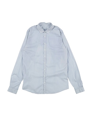 AGLINI Camicie  e bluse fantasia Blu navy 97% Cotone, 3% Elastan