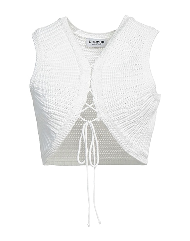 DONDUP Top Off white 100% Polyamide