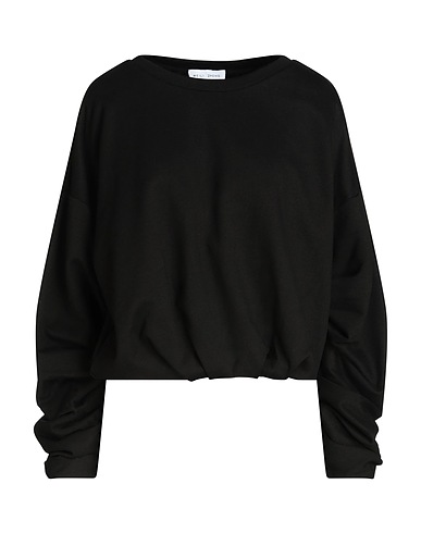 WEILI ZHENG Sweatshirt Black 100% Cotton