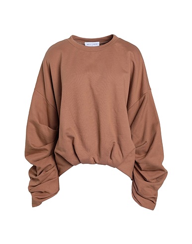 WEILI ZHENG Sweat-shirt Camel 100% Coton