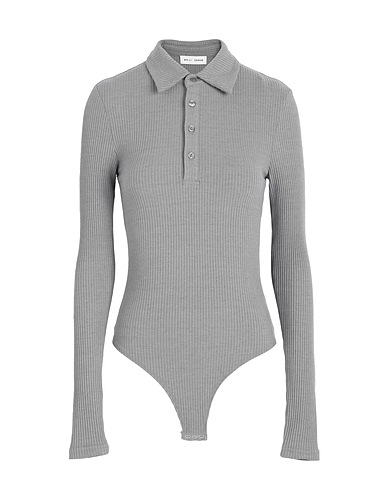 WEILI ZHENG TOPWEAR Grey 78% Viscose, 20% Nylon, 2% Elastane