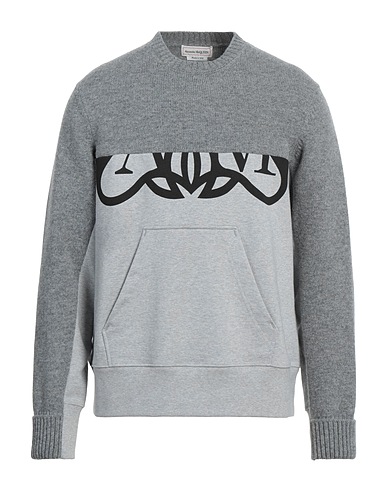 MCQUEEN Sweatshirt Grey 100% Wool, Cotton