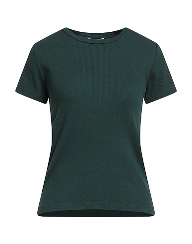 CROSSLEY Basic T-Shirt Dark green 97% Cotton, 3% Elastane