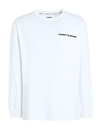TOMMY JEANS T-shirt White 100% Cotton