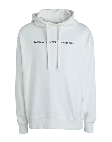KANGOL Hooded track jacket  Off white 100% Organic cotton
