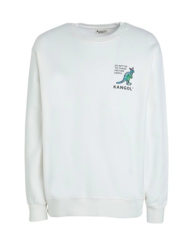 KANGOL Sweatshirt Off white 100% Organische Baumwolle