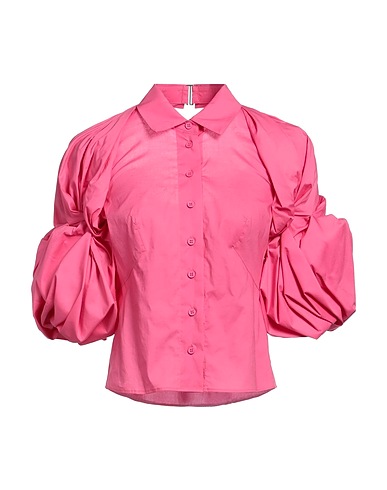 JACQUEMUS Camicie e bluse tinta unita Magenta 98% Cotone, 2% Elastan