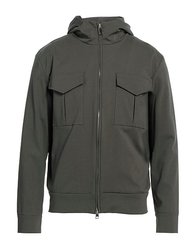 HōSIO Hooded track jacket  Military green 59% Cotton, 34% Polyamide, 7% Elastane