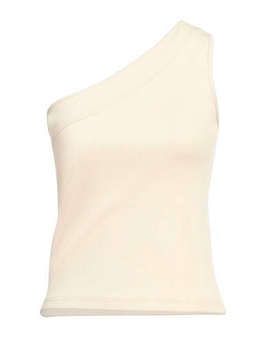 OVAL SQUARE One-shoulder top 95% Cotton, 5% Elastane