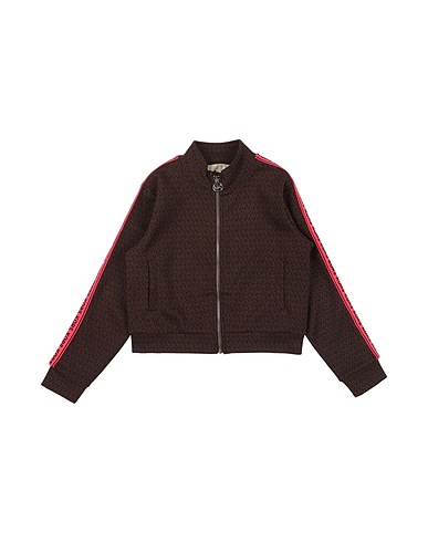 MICHAEL KORS KIDS Sweatshirt Chocolate brown 72% Polyester, 24% Viscose, 4% Elastane