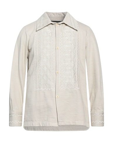 DEPARTMENT 5 Denim shirt Light grey 100% Cotton