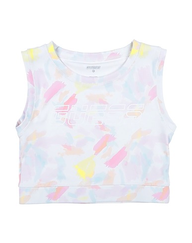 GUESS T-shirt White 76% Polyester, 24% Elastane