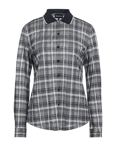 GIORGIO ARMANI Checked shirt 58% Cotton, 42% Silk
