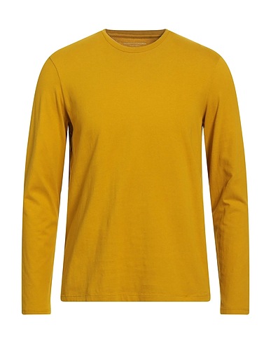 MAJESTIC FILATURES Basic T-shirt Mustard 50% Organic cotton, 50% Recycled cotton