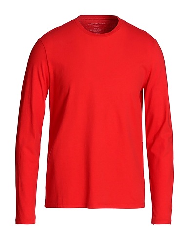 MAJESTIC FILATURES Basic T-shirt Tomato red 50% Organic cotton, 50% Recycled cotton