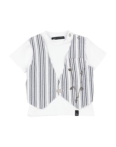 DANIELE ALESSANDRINI T-shirt BIANCO 96% Cotton, 4% Elastane