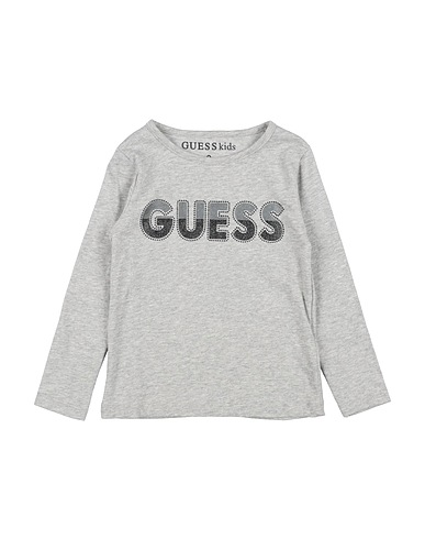 GUESS T-shirt Light grey 90% Cotton, 10% Viscose