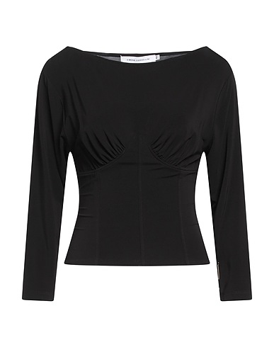 SIMONA CORSELLINI Top Black 95% Viscose, 5% Elastane