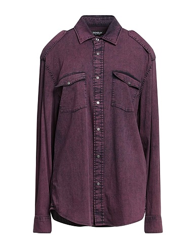 DONDUP Jeanshemd Violett 98% Baumwolle, 2% Elastan