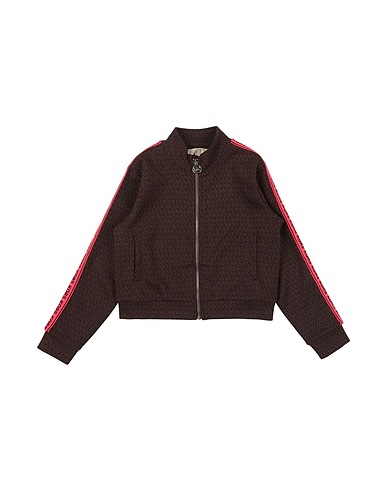 MICHAEL KORS KIDS Sweatshirt Chocolate brown 72% Polyester, 24% Viscose, 4% Elastane
