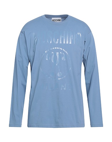 MOSCHINO T-shirt Pastel blue 100% Cotton
