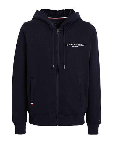 TOMMY HILFIGER Hoodie Marineblau 64% Baumwolle, 36% Polyester