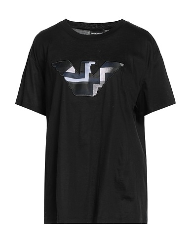 EMPORIO ARMANI T-Shirt Schwarz 100% Baumwolle
