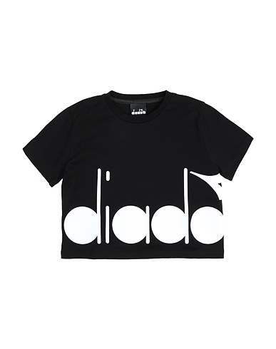 DIADORA T-shirt Black 100% Cotton