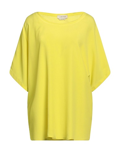 ANNA MOLINARI Top Lime green 85% Acetate, 15% Silk