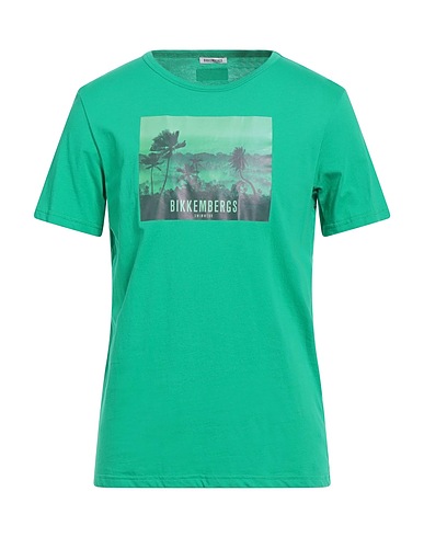 BIKKEMBERGS T-shirt Green 100% Cotton