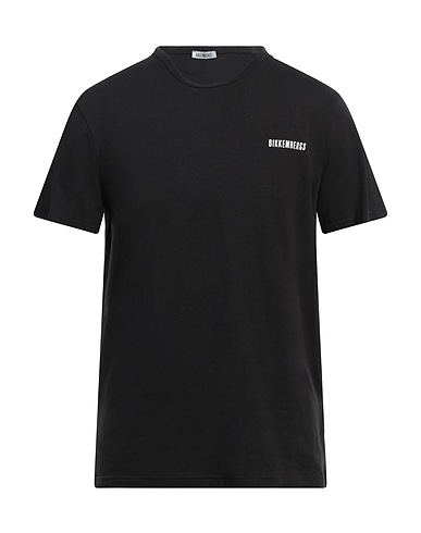 BIKKEMBERGS T-shirt Black 95% Cotton, 5% Elastane
