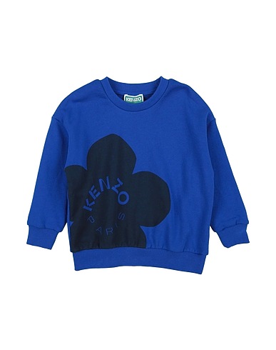 KENZO KIDS Sweatshirt Bright blue 100% Cotton, Elastane