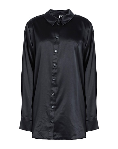 ONLY Solid color shirts & blouses Black 97% Polyester, 3% Elastane
