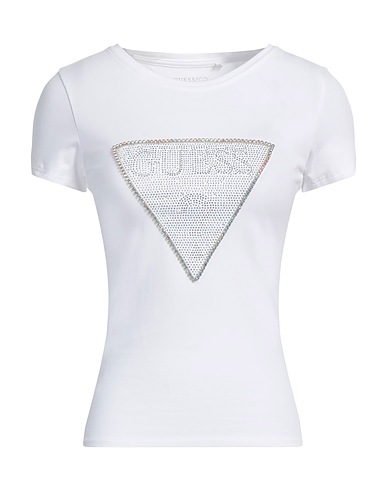 GUESS Ｔシャツ ホワイト コットン 95% / ポリウレタン 5%