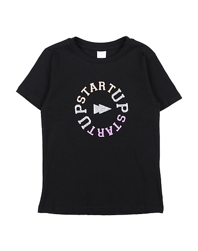 START UP T-Shirt Schwarz 100% Baumwolle