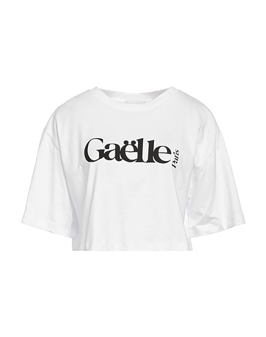 GAëLLE Paris Crop top Bianco 100% Cotone