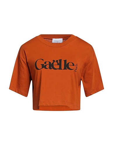 GAëLLE Paris Crop top Marrone 100% Cotone