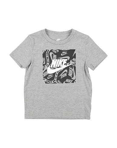 NIKE T-Shirt BRANDMARK SQUARE BASIC SS TEE
 Grau 60% Baumwolle, 40% Polyester