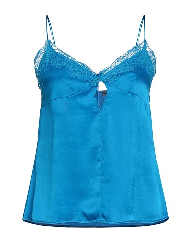 PINKO Camisole Azure 94% Silk, 6% Elastane, Polyester