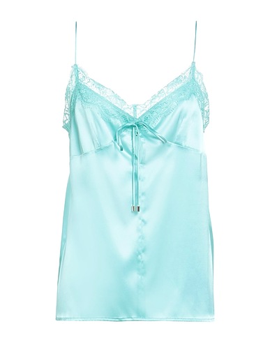 PINKO Cami Turquoise 94% Silk, 6% Elastane, Polyester