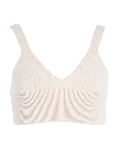 CALVIN KLEIN Τοπ Μπεζ 92% Μαλλί, 7% Νάιλον, 1% Ελαστάνη