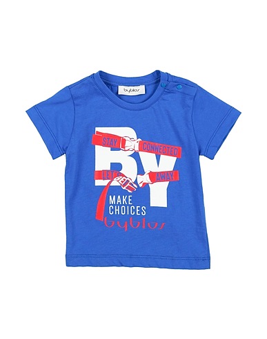 BYBLOS T-shirt Bright blue 100% Cotton