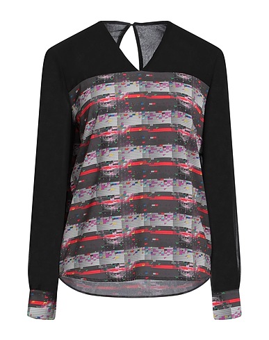 COSTUME NATIONAL Top Charcoal 97% Polyester, 3% Elastane