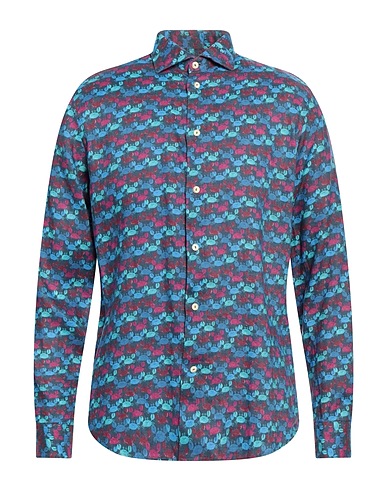 DRUMOHR Linen shirt Navy blue 100% Linen