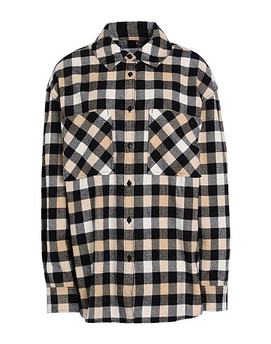 WOOLRICH Checked shirt CHECK FLANNEL SHIRT 
 Beige 100% Cotton