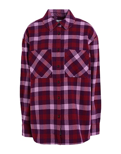 WOOLRICH Checked shirt CHECK FLANNEL SHIRT 
 Plum 100% Cotton