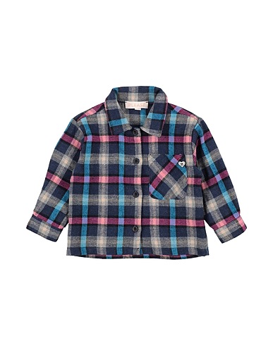 PLEASE Patterned shirts & blouses Navy blue 65% Cotton, 30% Polyester, 5% Acrylic