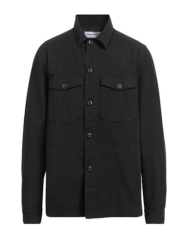 DEPARTMENT 5 Camicia tinta unita Nero 100% Cotone