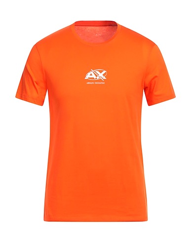 ARMANI EXCHANGE T-shirt Orange 100% Pima Cotton