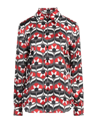 BOUTIQUE MOSCHINO Camicie e bluse a fiori Grigio 60% Seta, 40% Viscosa